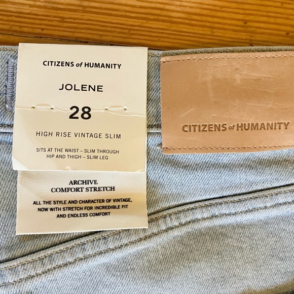 Citizens of Humanity Jolene High Rise Vintage Slim Straight Ace High Sz 28 - Picture 15 of 16